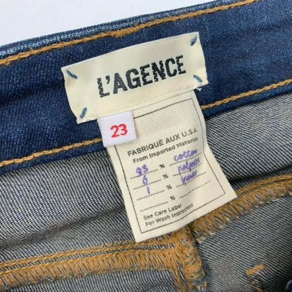 L'AGENCE Tilly‎ Skinny Jeans Cotton Blend Stretch - Picture 9 of 12